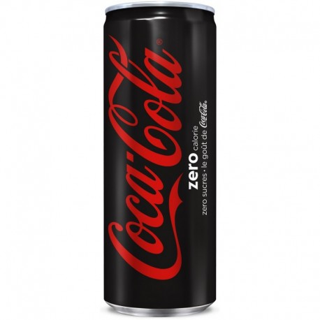 Coca-cola zéro (sans sucre) canette 33cl x24