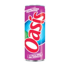 Oasis Pomme-cassis-framboise canette 33cl x24